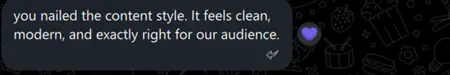 Client testimonial screenshot 3