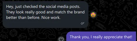 Client testimonial screenshot 4